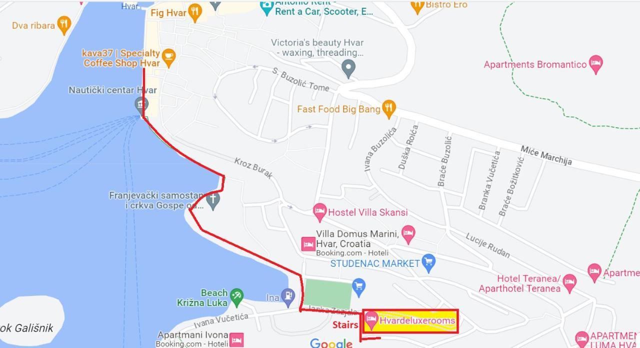 Hvar Deluxe Rooms Χβαρ Εξωτερικό φωτογραφία